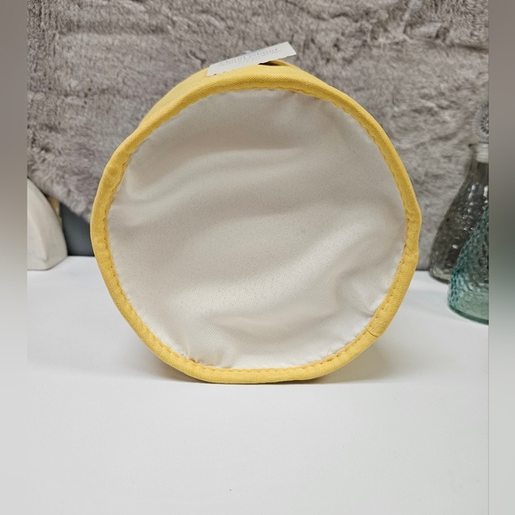 Quilted Fabric Small Round Storage Basket - Picture 3 of 4